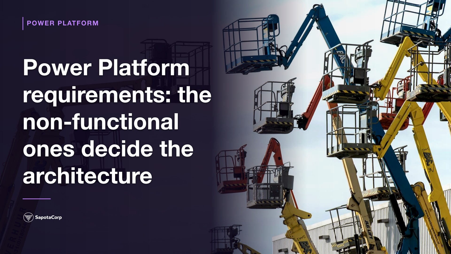 Power Platform requirements: the non-functional ones decide the architecture