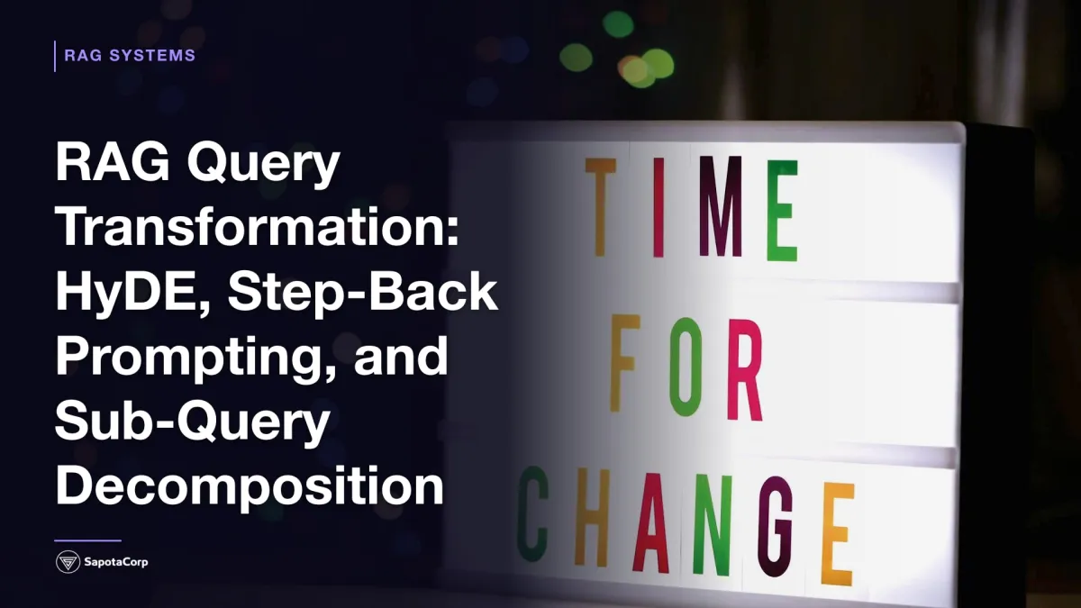 RAG Query Transformation: HyDE, Step-Back Prompting, and Sub-Query Decomposition