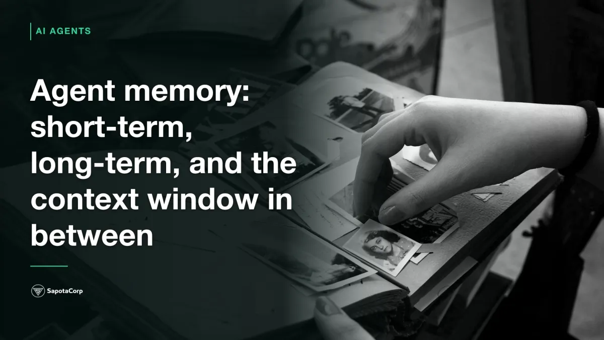 Agent memory: short-term, long-term, and the context window in between