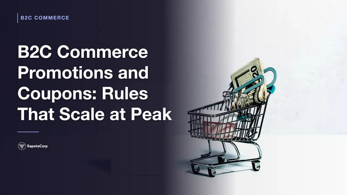 B2C Commerce Promotions and Coupons: Rules That Scale at Peak